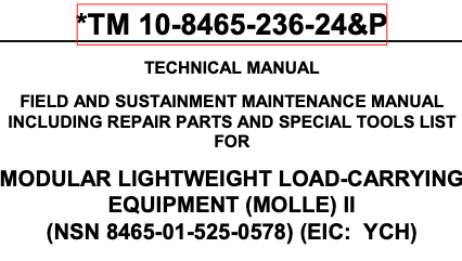 MOLLE II TM 10-8465-236-24